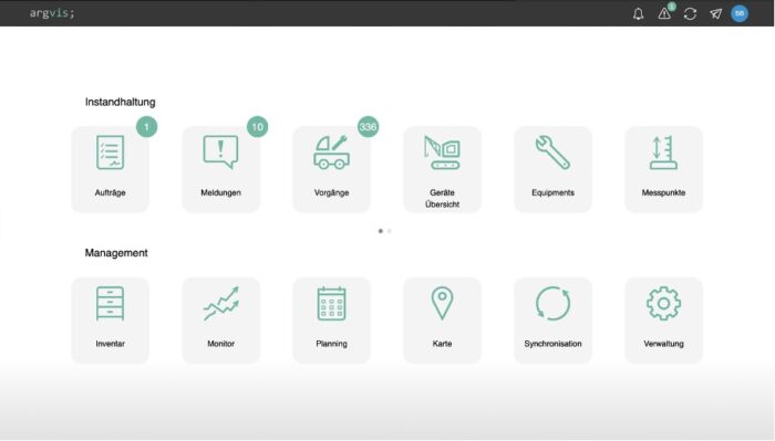 argvis; DO - einfache Oberfläche für SAP PM/SAP EAM Dashboard argvis, DO